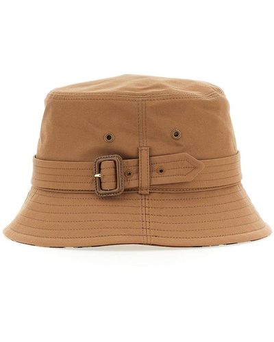 Burberry Fishers Hat With Belt - Brown