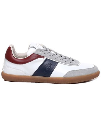 Tod's Tabs Sneakers In Suede - Multicolor