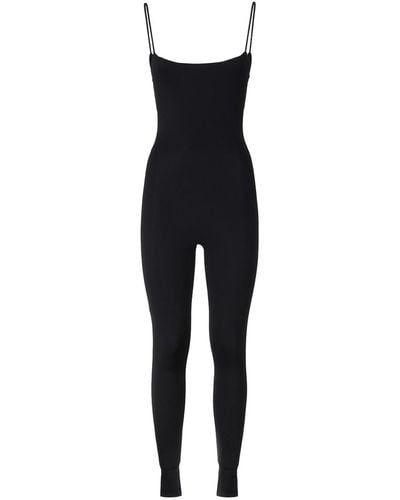ANDAMANE Jumpsuit With Shoulder Pads - Black