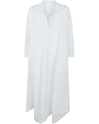 Daniela Gregis Dress With Slits - White