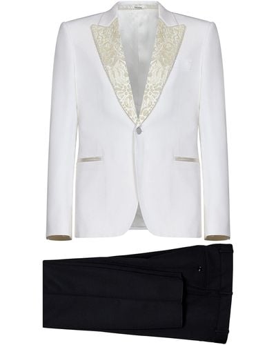 Alexander McQueen Wool Suit - White