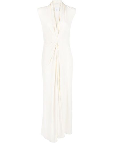 Erika Cavallini Semi Couture Split Long Dress - White