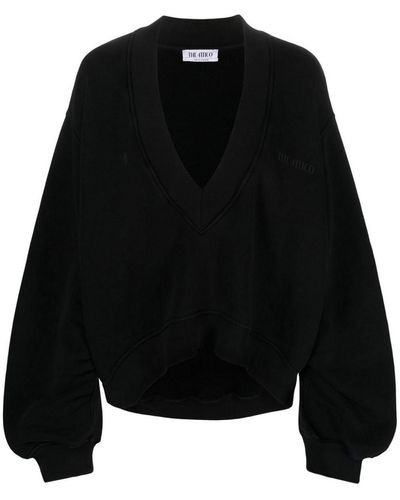 The Attico Cotton Sweatshirt - Black