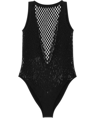 Roberto Cavalli Anatomic One-piece Swimsuit - Black