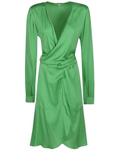 Silk95five Short Silk Dress - Green