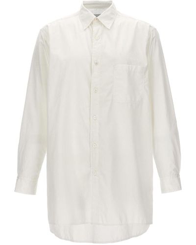 Yohji Yamamoto Z-standard Big Chain Stitch Shirt - White
