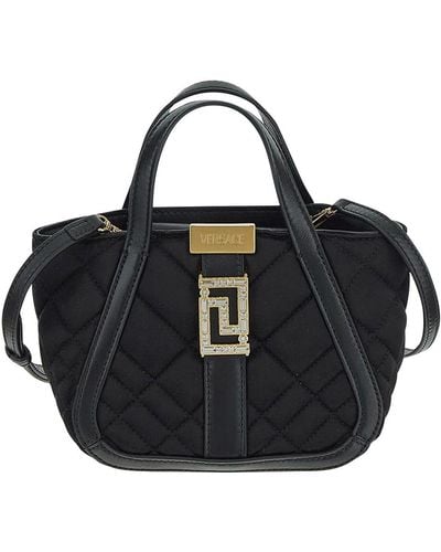 Versace Greca Mini Bag - Black