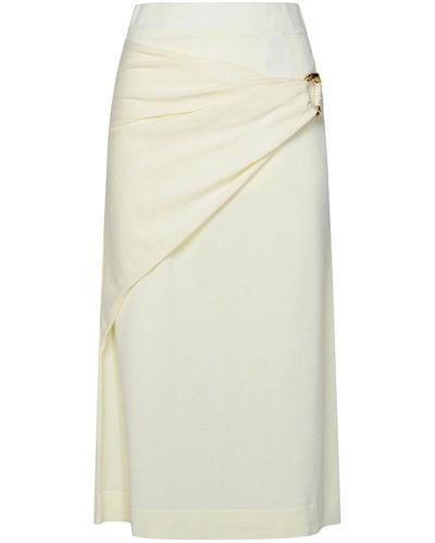 Jil Sander Long Skirt - White
