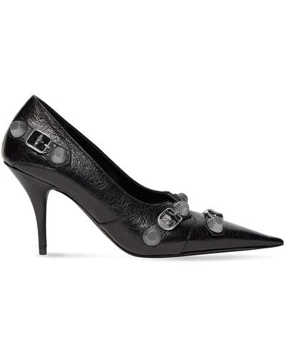 Balenciaga Cagole 90 Court Shoes - Black