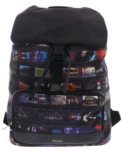 Paul Smith Mini Film Printed Backpack - Blue