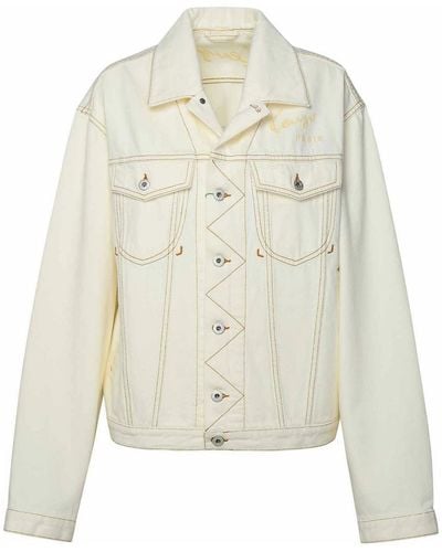 KENZO Ivory Cotton Jacket - White