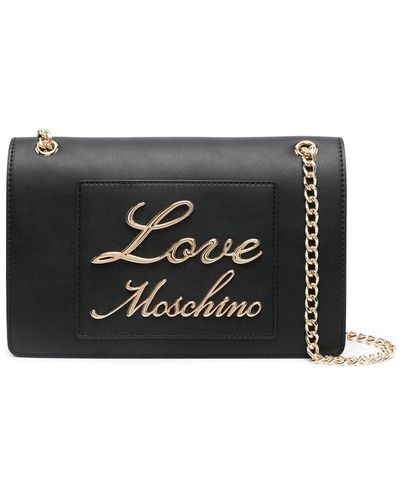 Love Moschino Bag With Logo - Black