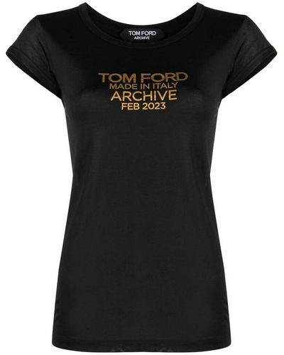 Tom Ford Logo-print T-shirt - Black