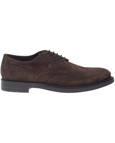 Tod's Lace-ups In Suede - Brown