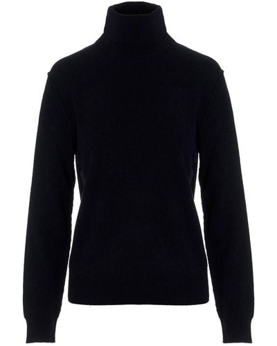 Maison Margiela Wool Turtleneck Sweater - Blue