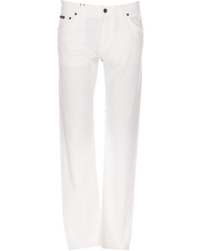 Dolce & Gabbana Skinny Denim Jeans - White