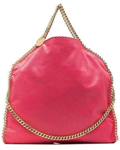 Stella McCartney Falabella Faux Leather Bag With Chain Trim - Pink