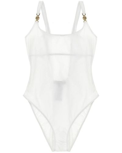 Versace Greca One-piece Swimsuit - White