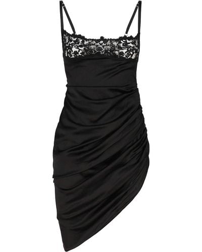 Jacquemus Asymmetrical Lingerie Dress - Black