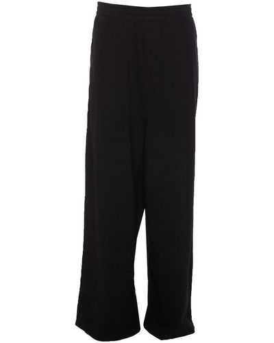 MM6 by Maison Martin Margiela Joggers Elasticized Wide And - Black