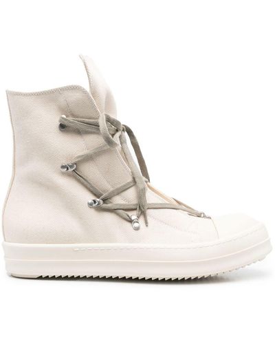 Rick Owens Hexagon High-Top Trainers - Natural