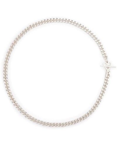 Ami Paris Ami De Coeur Chain Necklace - White