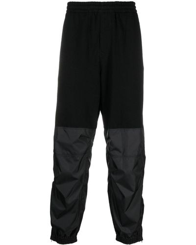 Undercover Elastic-waist Panelled Track Trousers - Black