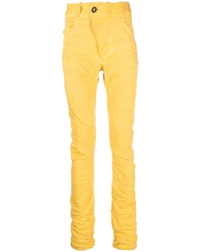 Boris Bidjan Saberi Slim-cut Denim Jeans - Yellow