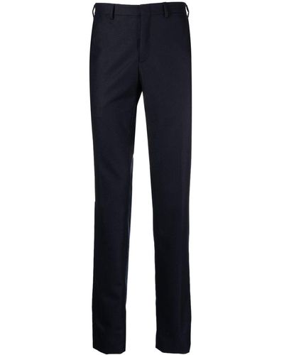 Brioni Wool Tailored Pants - Blue