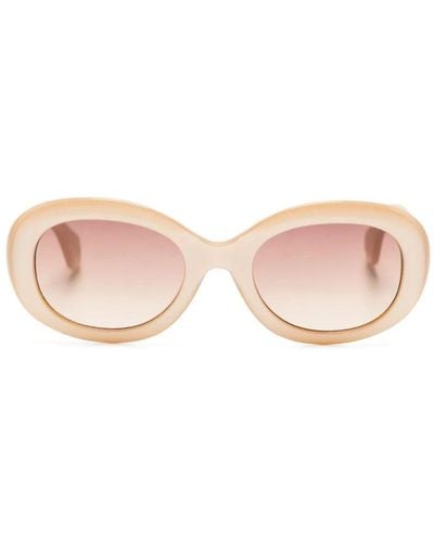 Vivienne Westwood Vivienne Oval-Frame Sunglasses - Pink