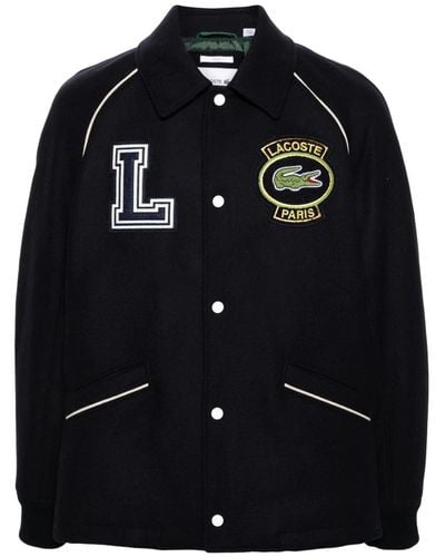 Lacoste Padded Shirt Jacket - Black