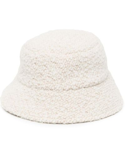 Isabel Marant Heavy-knit Logo-embroidered Hat - Natural