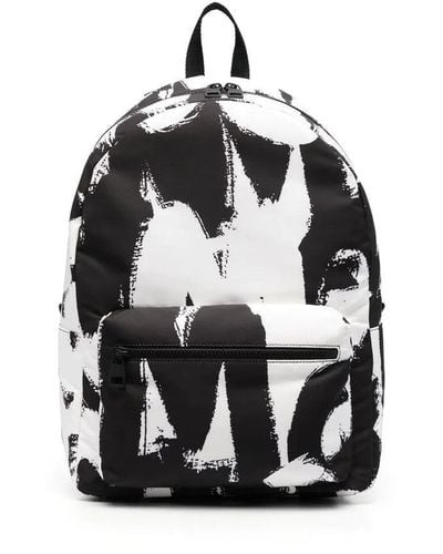 Alexander McQueen Graffiti-print Backpack - White
