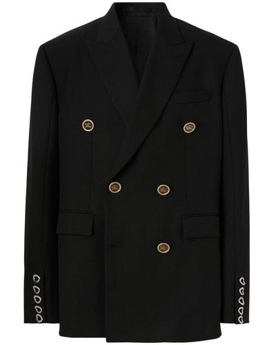Burberry Double-breasted Tailored Jacket - Black