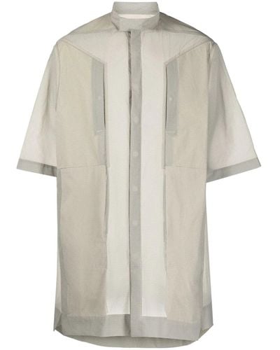 Rick Owens Semi Transparent Shirt - Natural