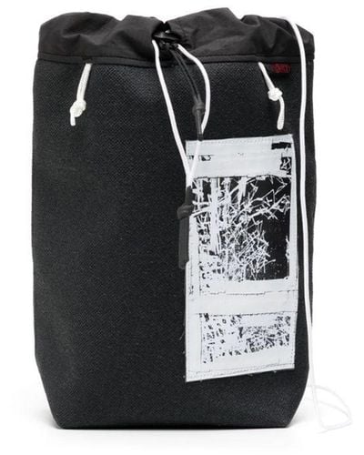 GR10K Patch-detail Messenger Bag - Black