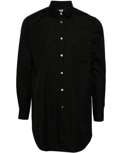 COMME DES GARÇON BLACK Classic-Collar Cotton Shirt - Black