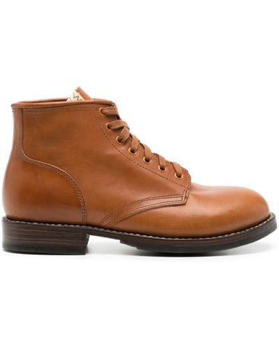 Visvim Brigadier Leather Ankle Boots - Brown