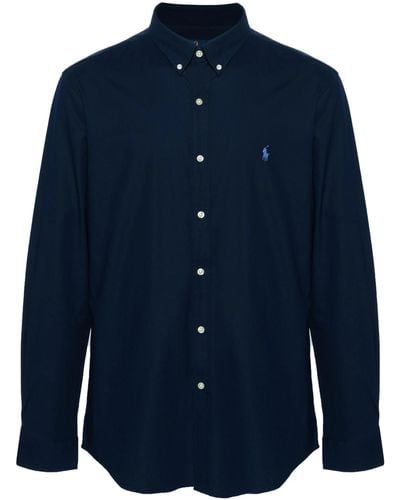 Polo Ralph Lauren Polo Pony Button-Up Shirt - Blue