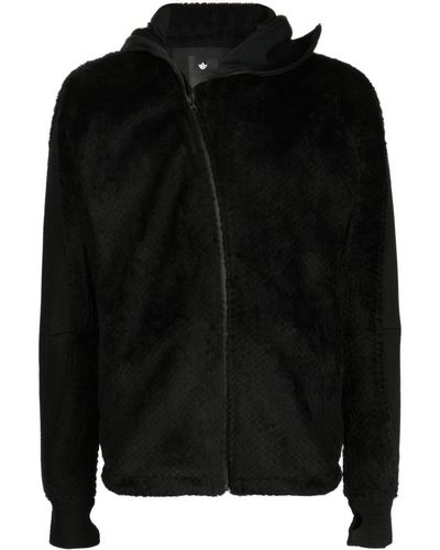 Maharishi 4576 Fleece Hooded Jacket - Black