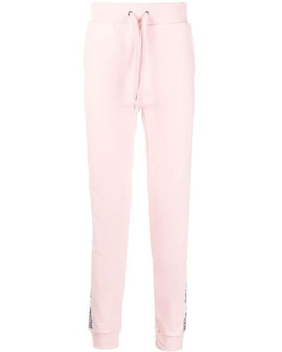 Moschino Logo-tape Sweatpants - Pink