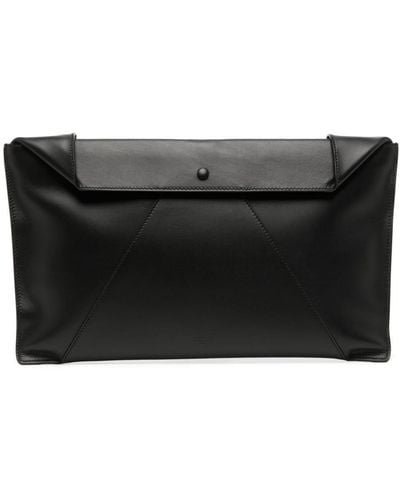 Bally Leather Clutch Bag - Black