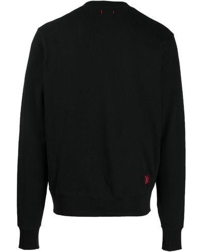 Clot Animal-print Logo-patch Sweatshirt - Black