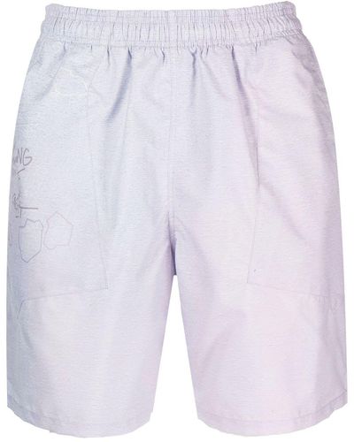 Objects IV Life Graphic-print Shorts - Blue