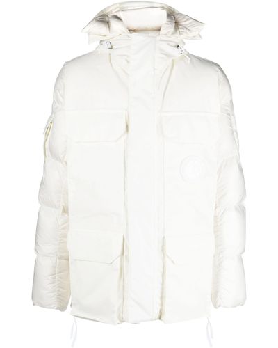 Canada Goose Paradigm Expedition Hooded Quilted Coat - White