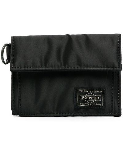 Porter-Yoshida and Co Tanker Logo-patch Wallet - Black