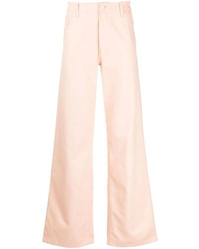 Raf Simons Straight-leg Cotton Pants - Pink