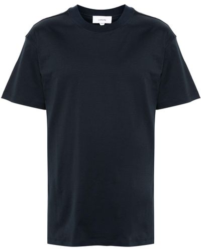 Lardini Crew-Neck Cotton T-Shirt - Blue