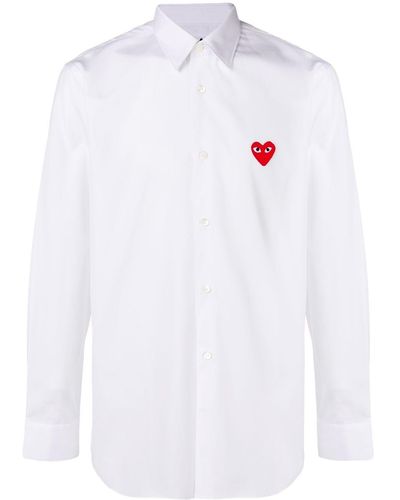 COMME DES GARÇONS PLAY Heart Shirt - White