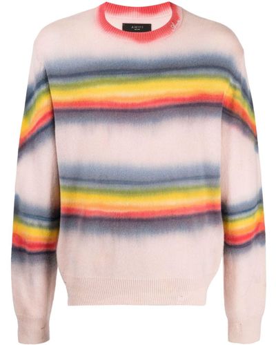 Amiri Rainbow Tie-dye Crew-neck Sweatshirt - Multicolour